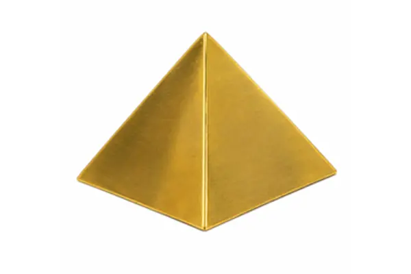 Brass Pyramid Hollow 8X8 inch