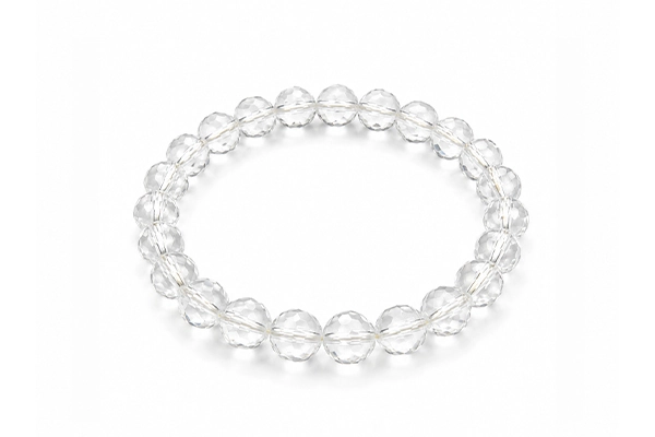 Crystal + Rudraksh Bracelet Diamond Cuts SPL